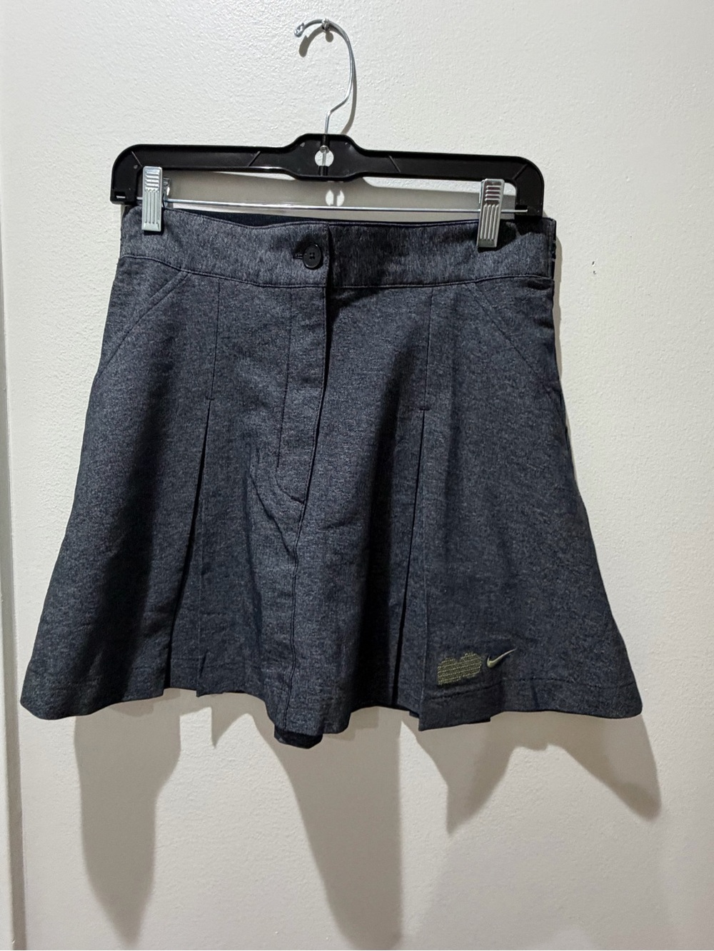 Nike Women's Charcoal Pleated Athletic Skirt
